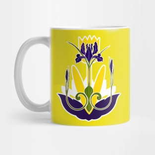 lilac art nouveau orchid Mug